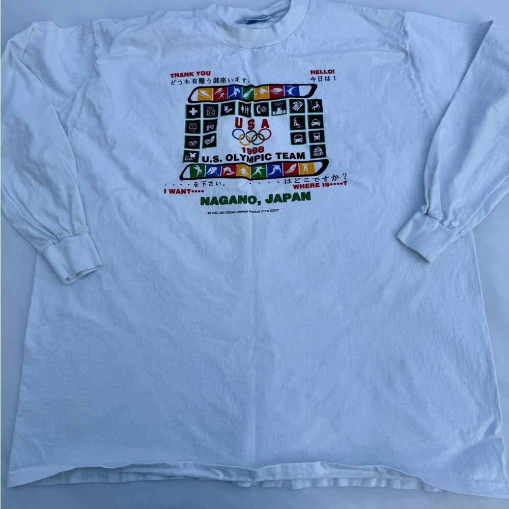 1998 U.S. Olympic Team Long Sleeve Shirt - White